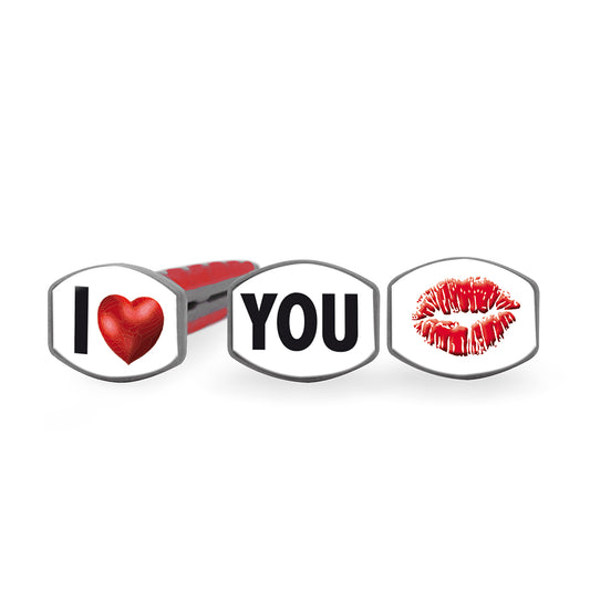 Clip 3er I Love You - Kirsche