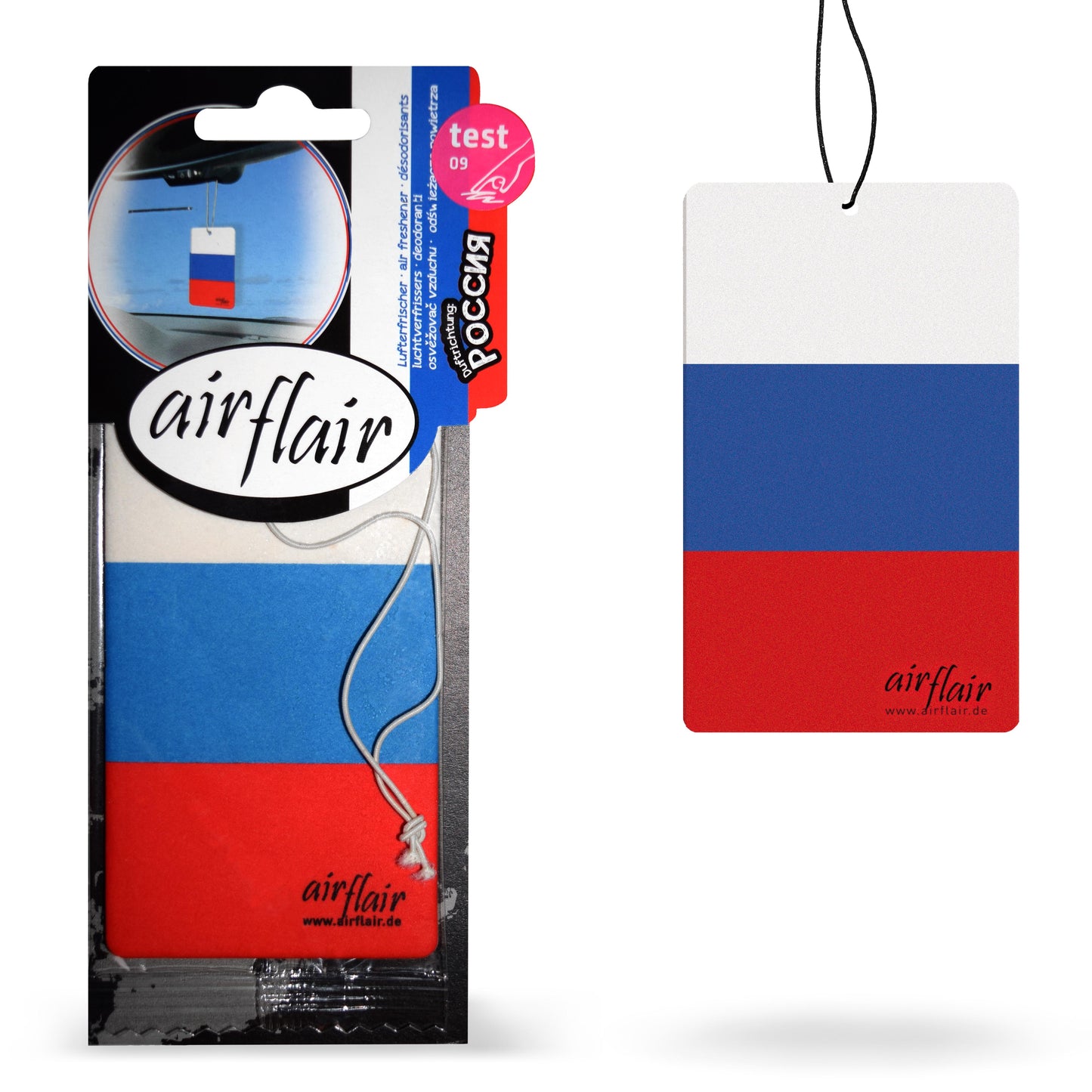 Flagge - Russland Papierlufterfrischer Cherry