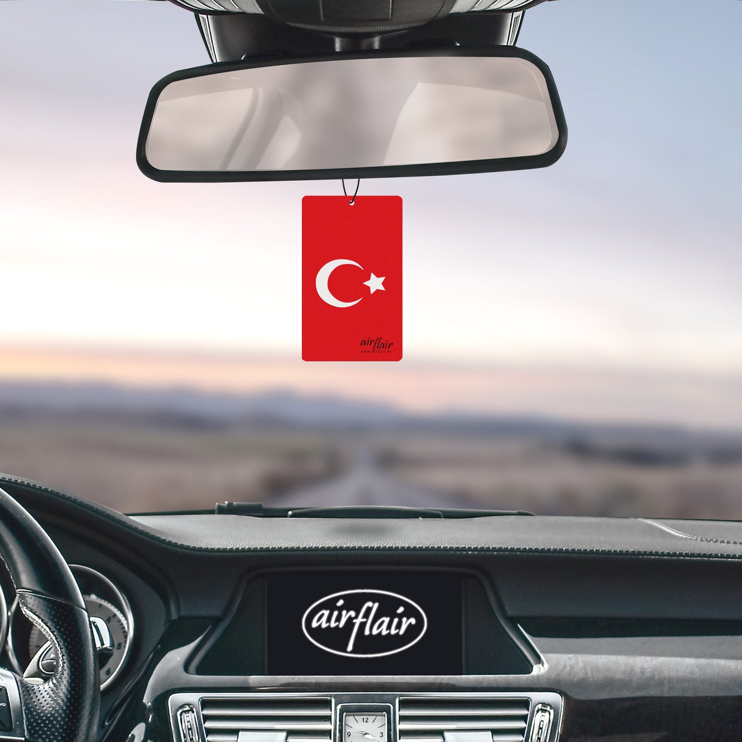 Flagge - Türkei Papierlufterfrischer Cherry