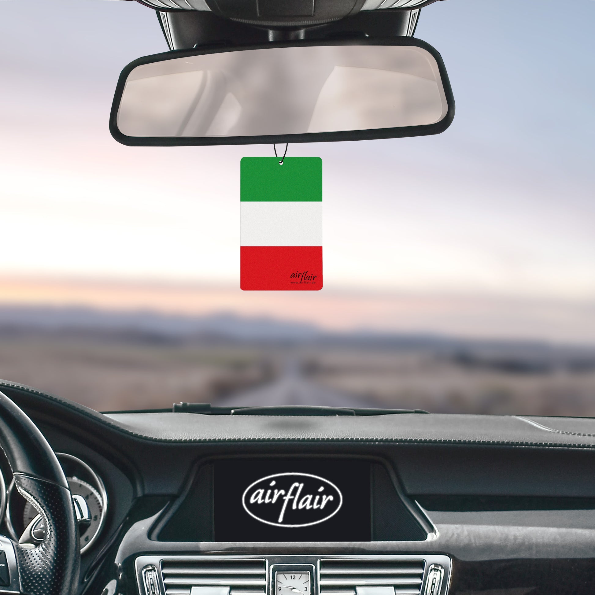 Lufterfrischer Duftbaum Auto Flagge Italienkirsch